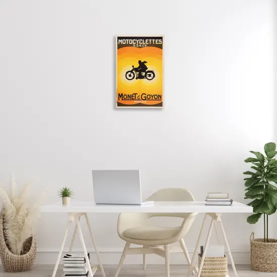 Stupell Industries Vintage Motorcycle Advertisement Canvas Design by Marcus Jules {8}