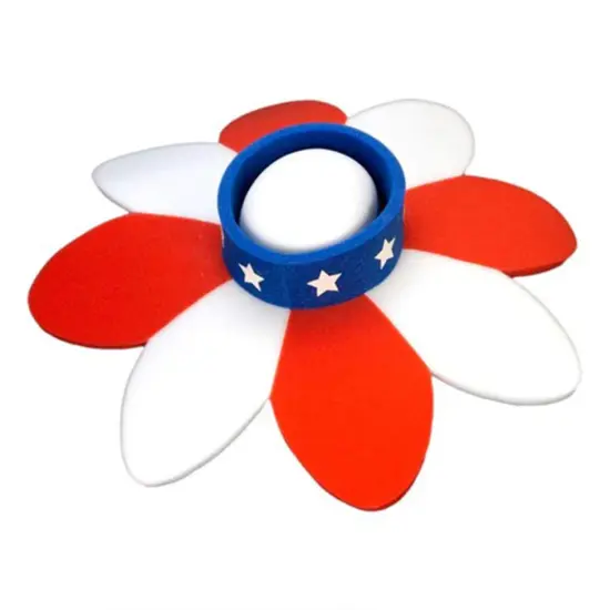 USA Flower Pamela Vibrant & Patriotic Party Hat {5}