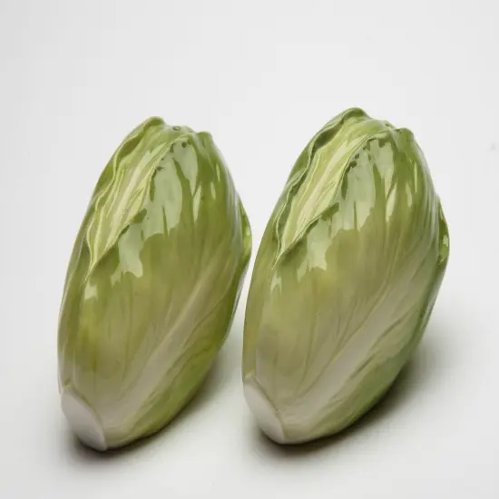 Hand Painted Ceramic Lettuce Salt & Pepper Shakers, Home D&eacute;cor, Gift for Her, Gift for Mom, Kitchen D&eacute;cor, Farmhouse D&eacute;cor {3}