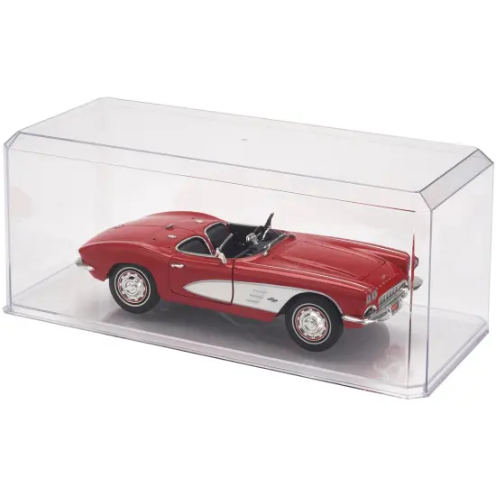 Pioneer Plastics 355C-UV Clear Plastic Display Case for 1:18 Scale Cars (UV Resistant), 13" W x 5.5" D x 5" H (Mailer Box) {3}