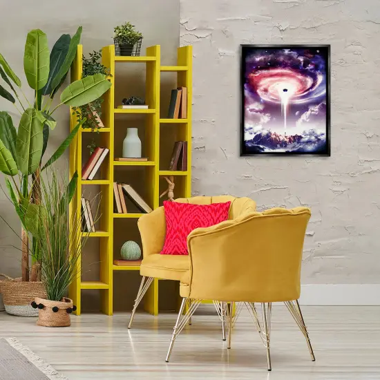 Stupell Industries Surreal Space Nebula Rays Floating Frame Design by Barrett Biggers {2}