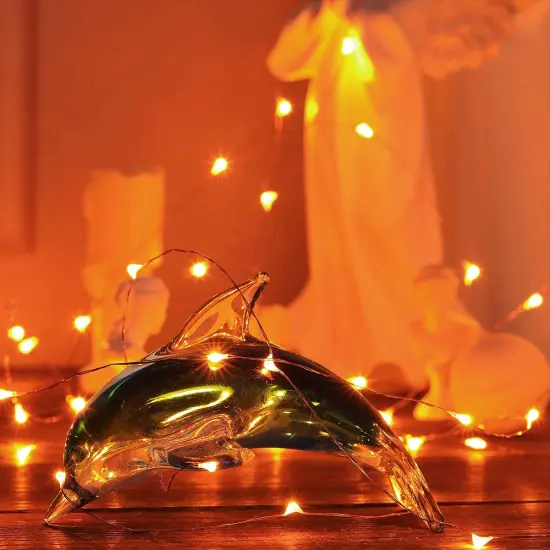 Mini Halloween Fairy Lights, 2 Pack Copper Wire Battery {5}