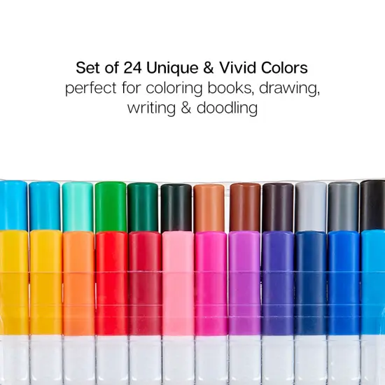 KINGART&reg; Fine Line Pens 24 Colors {4}