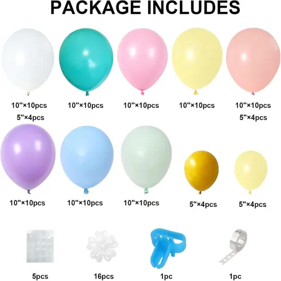 16 Set Daisy Flower Balloons DIY Kit, Boho Macaron Pastel Daisy Balloons, Flower Party Decorations for Baby Shower, Birthday, Wedding, Anniversary, Groovy Party Supplies {2}