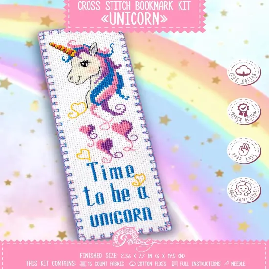 Embroidery Kit 'Unicorn' - Counted Cross Stitch {1}