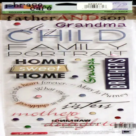 Sticko Phrase Cafe' XXL Home Sweet Home Clear Stickers {1}