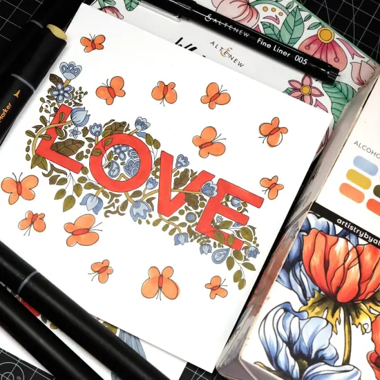 Mystic Garden Artist Alcohol Markers Set J {5}