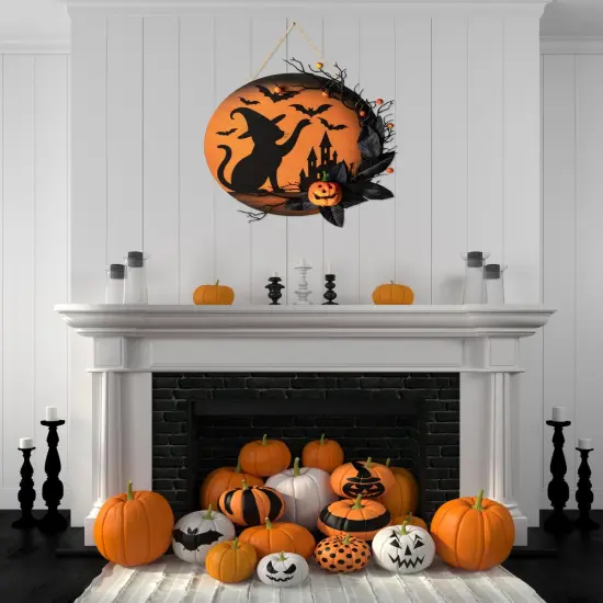 Halloween Wreaths for Front Door {3}