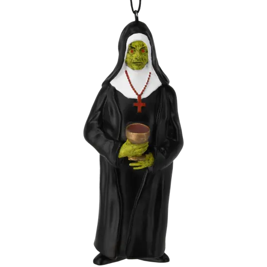 Tree Buddees Creepy Zombie Nun Halloween Horror Ornament Spooky Undead Decoration {3}