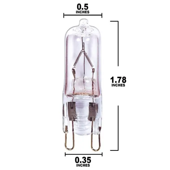 Satco 25w Halogen T4 260Lm Double Loop base 120v Clear Bulb {2}
