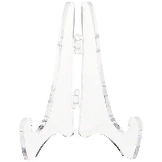 Plymor Clear Acrylic Mini Adjustable Folding Display Easel, 2.875" H x 2.125" D {1}