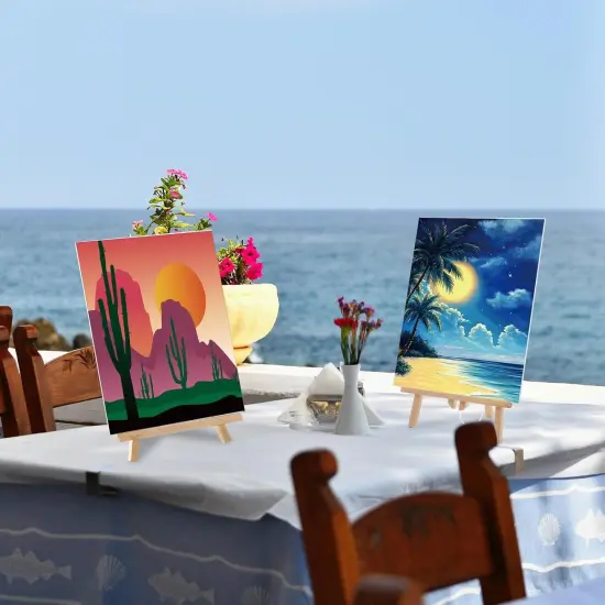 16 Pcs Pre Drawn Canvas Stretched Pre Printed Canvas {4}