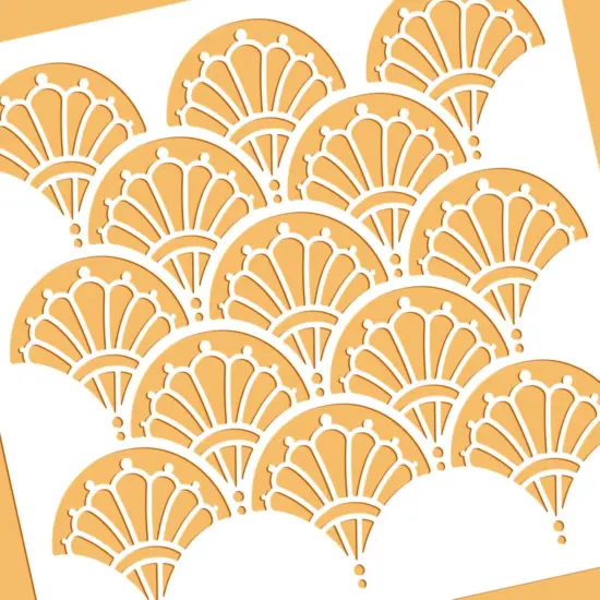 Geometric & Floral Painting Stencils - 12x12 Inch {4}