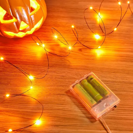 Halloween Fairy Lights, 33Ft 100 LED Battery Operated Fairy Lights {1}