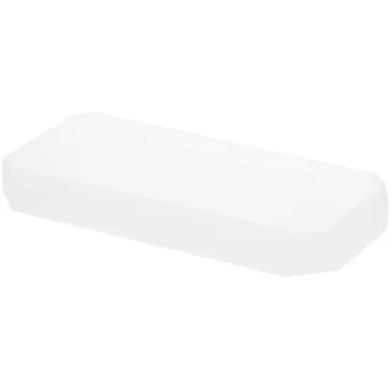 Plymor Frosted Acrylic Beveled Corner-Cut Rectangular Display Base, 6" W x 3" D x 0.75" H {1}