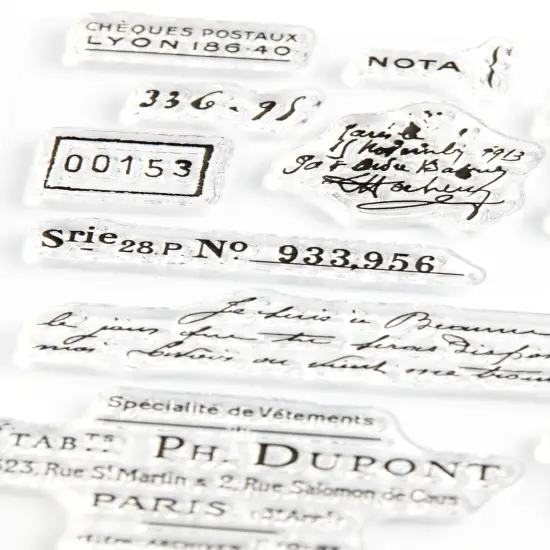 French Receipts, Clear Stamps 4x6 inch by Wintertime Crafts {3}