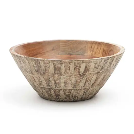 Handcrafted Mango Wood Bowl Elegant Table Centerpiece/Serving Bowl {3}