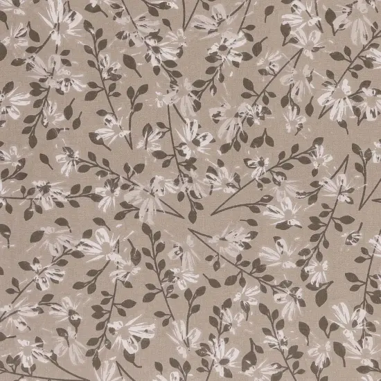 Mook Fabrics Aster Floral Cotton Fabric [108 in. Wide] - By The Yard Roasted Cashew {1}