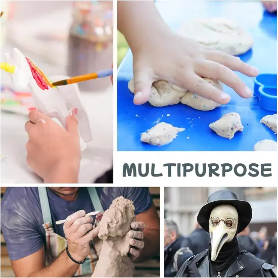 Air Dry Clay 600g for Adults & Kids, Lightweight Foam Clay, White Soft Modeling Clay for Sculpting & Slime Ideal for Cosplay, Art, and Educational Projects, Non-Toxic, Ages 3+ {3}