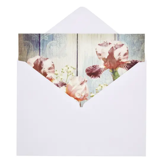 Floral Sympathy Cards with Envelopes for Funeral, Memorial, Condolence, 6 Designs (5 x 7 In, 24 Pack) Multicolor {4}