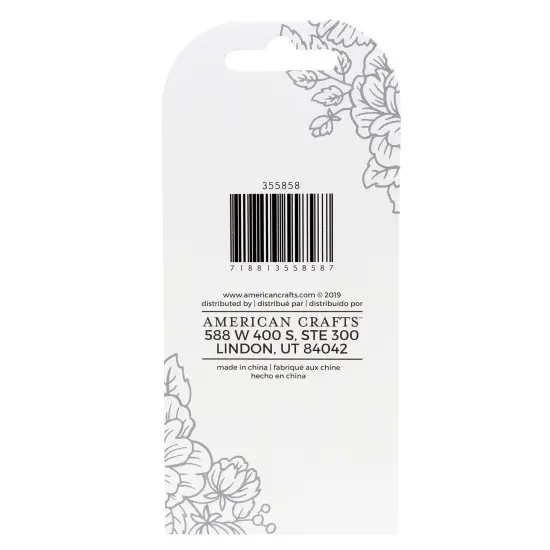 The Hook Nook Sew-On Project Labels-Gold Metal Hearts 8/Pkg {3}