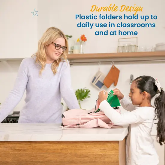 2-Pocket Parent-Teacher Classroom Communication Folder, 36-Piece Green {5}