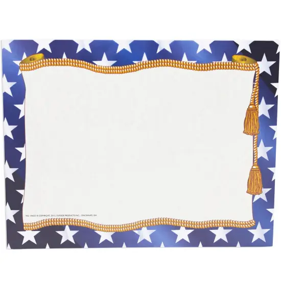 Stars Border Paper, 8.5" x 11", Pack of 50 {1}