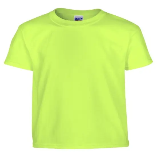 Gildan&reg; Youth Heavy Cotton Short Sleeve Crew-neck T-Shirt NEON GREEN {1}