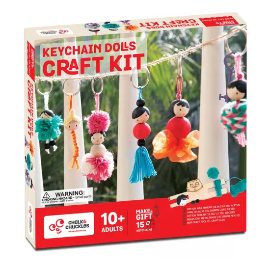 Keychain Dolls Craft Kit Unique DIY Activity Set {2}
