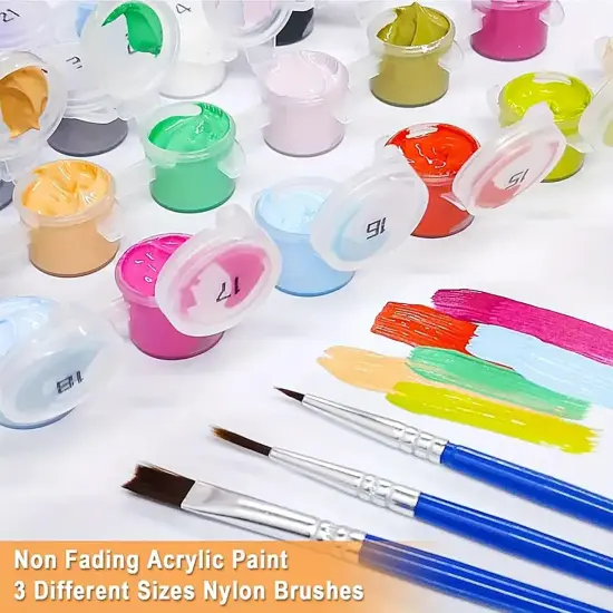 Succulent Plant Paint by Numbers Kit for Adults On Canvas,DIY Easy Adult Paint by Number Kits Potted Succulent,Paint by Color Potted Flowers Acrylic Paint Painting Home Wall Decor 16x16inch {4}