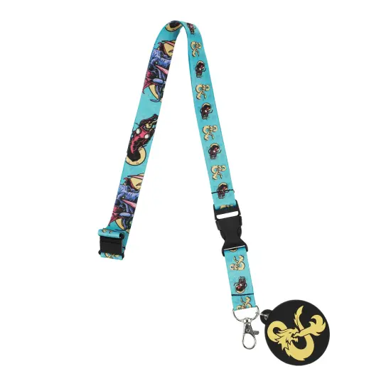 Dungeons & Dragons Mindflayer Blue Lanyard With ID Sleeve {3}