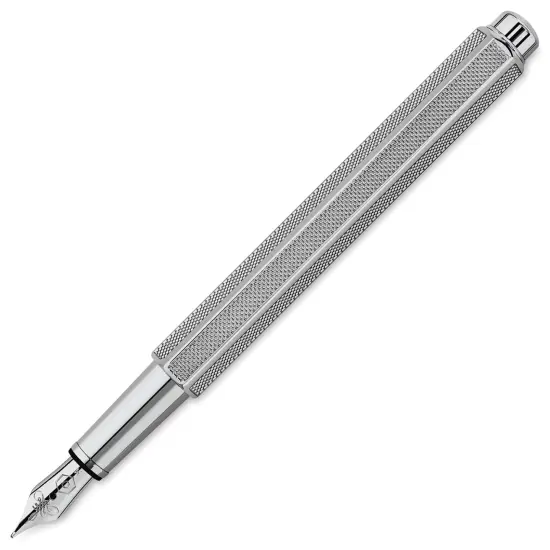 Caran d'Ache Milanese Mesh Fountain Pen - Platinum Coated, Medium Nib {1}