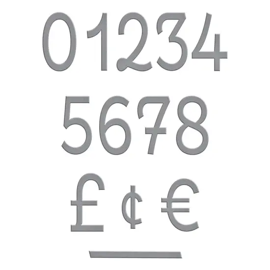 Spellbinders Etched Dies-Postage Numbers {3}