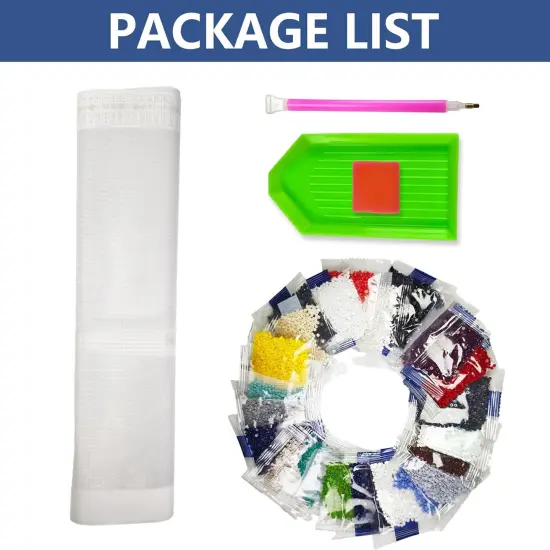 DIY Diamond Art Kit for Adults Wolf, 5D Diamonds Painting Kit Craft Gem Art Animal Full Round Drill(13.8x13.8inch/35x35cm) {3}