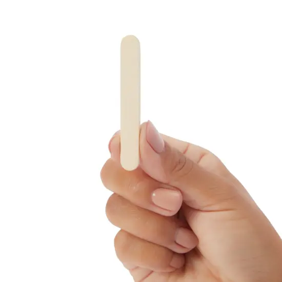 300 Pack Small Wooden Popsicle Sticks for Crafts, Bulk Small Wood Sticks for Arts and Crafts (0.4 x 2.5 In) Brown {7}