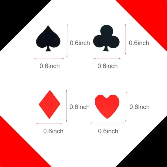 Poker Confetti Casino Sequins-Table Confetti Metallic Foil Sprinkles or DIY for Wedding Birthday Bday Baby Shower Engagement Bachelorette Party Supplies (Poker Confetti) {2}