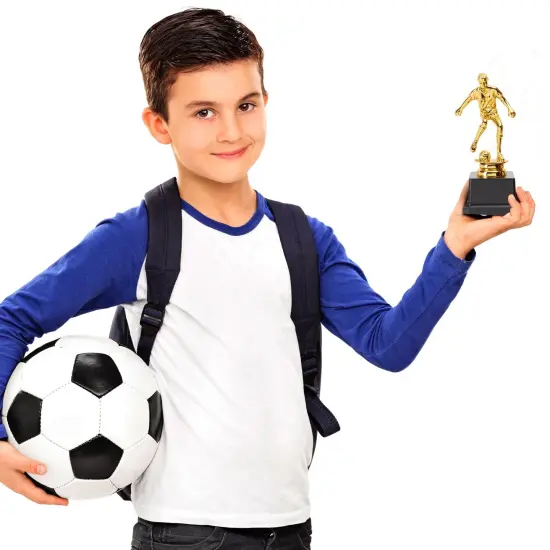 12 Pack Small Gold Soccer Trophies for Team Award Ceremonies, Championship Games, Sports Competitions (2.5 x 6 In) {3}