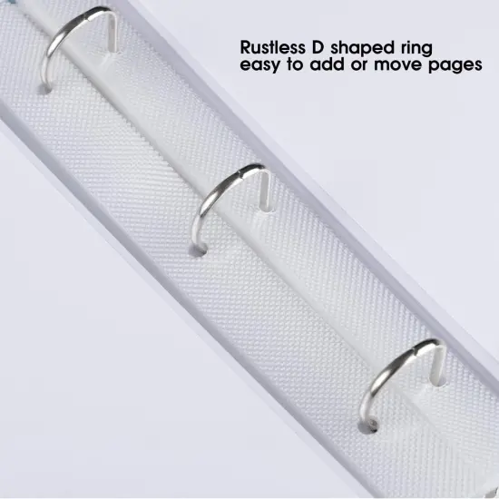 Large 3 Ring DIY Scrapbook Photo Album with 30 Plastic Sleeves 60 Pages Blank Scrapbooks {2}