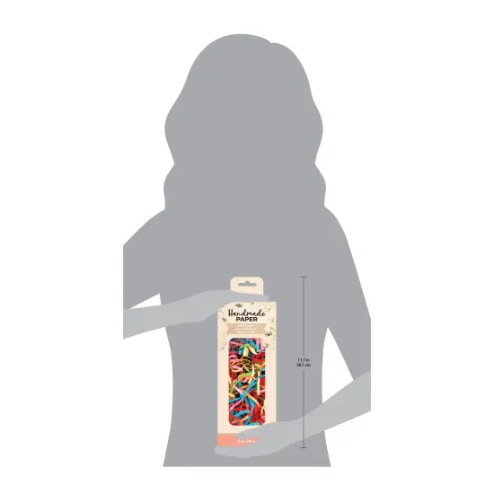 American Crafts Handmade Paper Shredded Paper 3oz-Rainbow {3}