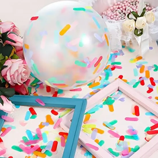 Tissue Sprinkle Confetti Donut Table Confetti Colorful Rainbow for Ice Cream Theme Party Birthday Party Suppliers Decoration(50g) {4}