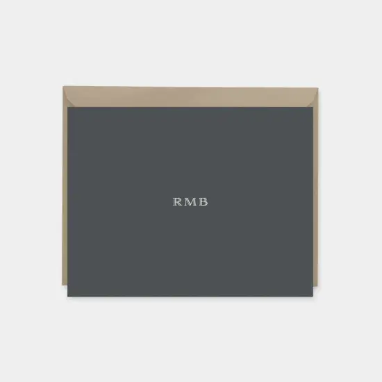 Classic Cream & Black Border Note Cards {3}