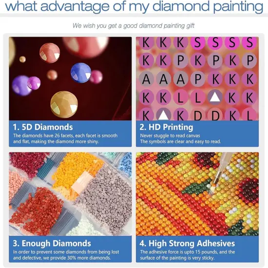 4 Pack Gnome Diamond Painting Kits for Adults-Gnome Diamond Art Kits for Adults,Diamond Painting Gnome DIY 5D {4}