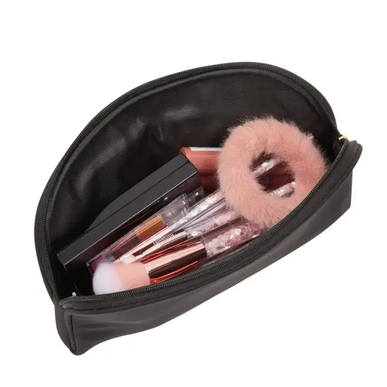 3 Pieces Glamlily Black Daisy Makeup Bags Set for Women, Cosmetic Travel Pouch Toiletry Organizer {5}