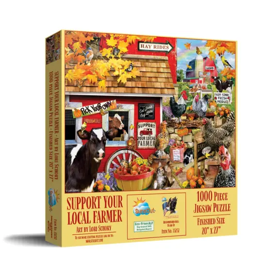 Sunsout Support Your Local Farmer 1000 pc Jigsaw Puzzle 35252 {3}