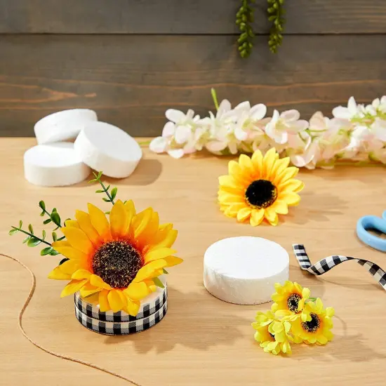 24 Pack Foam Circles for Crafts - 3 Inch Round Polystyrene Discs for DIY Projects (1 Inch Thick, White) {3}