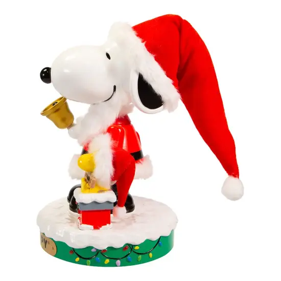 Kurt Adler 10-Inch Battery-Operated Musical Santa Snoopy Nutcracker {5}