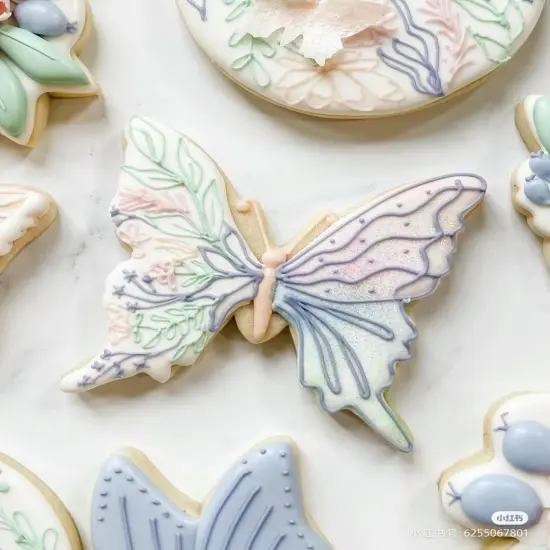 Thanksgiving Cookie Cutter Set &ndash; 6 Fall Shapes Cookie Cutters with Decorating Instructions Butterfly {1}