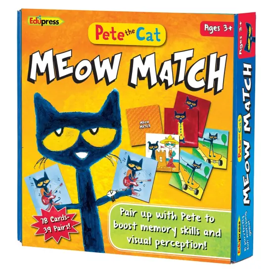 Pete the Cat Meow Match Game {1}