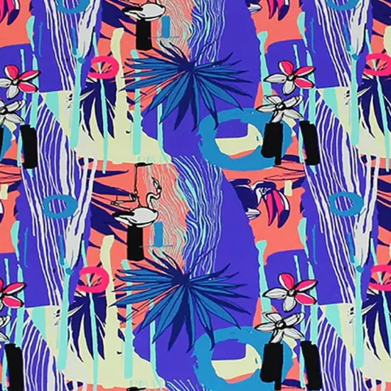 Miami Vice Flamingos Printed Spandex {6}