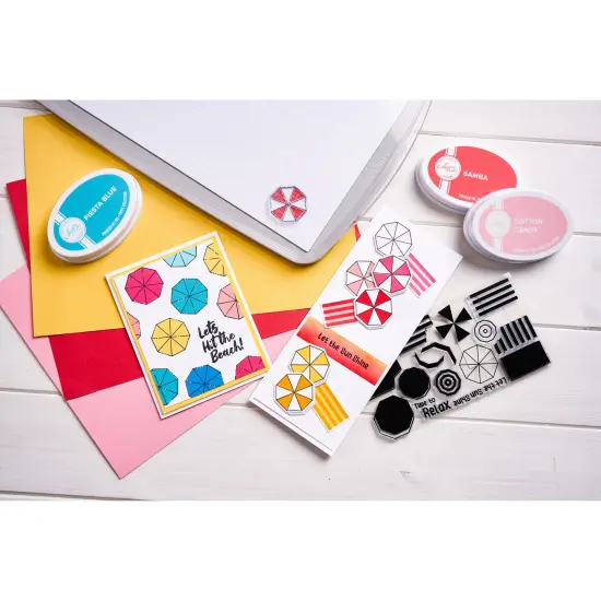 Catherine Pooler X Sizzix Bundle 3-Beach Blankets & Brellas Stamp & Die Set {4}